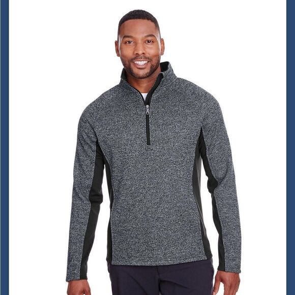 NWT Spyder Constant S16561 Mens Half-Zip Sweater Gray/Black - Picture 1 of 11